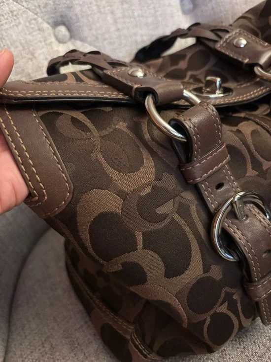 Coach Chelsea Optic Signature Satchel with Braided Handles❤️🤩‼️ - Picture 11 of 11